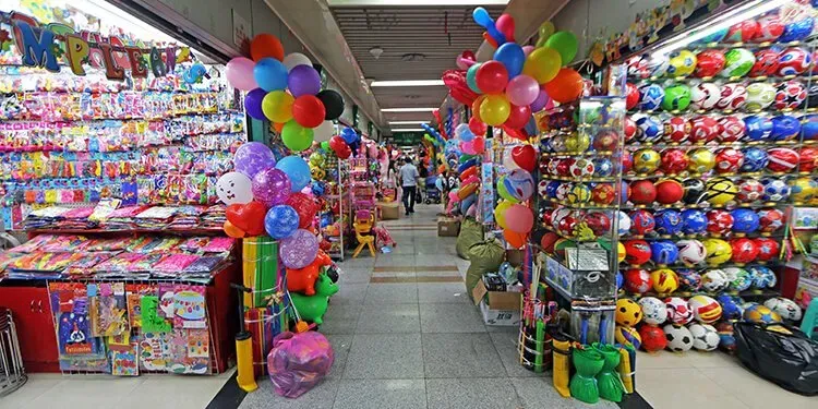 Pasillos del mercado de Yiwu